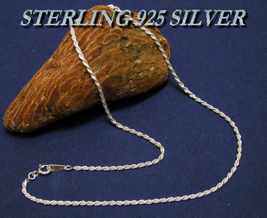 STERLING 925 SILVER CHAIN FR40-40 Jbgt`[v