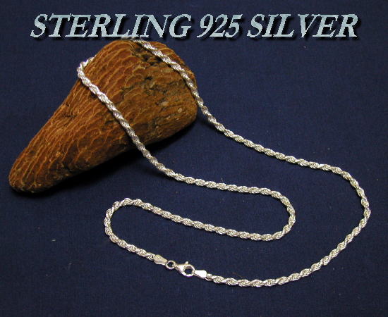 STERLING 925 SILVER CHAIN FR60-50 Jbgt`[v