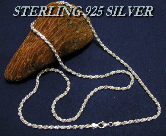 STERLING 925 SILVER CHAIN FR60-60 Jbgt`[v