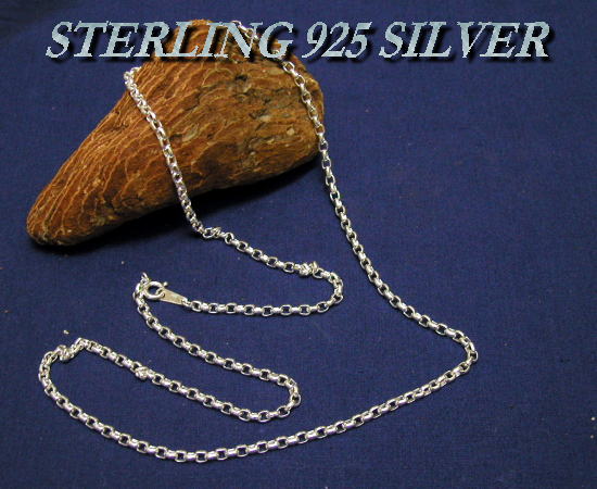 STERLING 925 SILVER CHAIN RLO100-60 I[o[