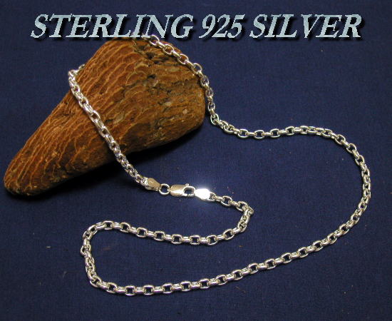 STERLING 925 SILVER CHAIN RLO140-50 I[o[