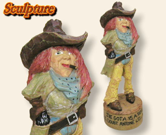 CRUSTY fBXvC COWGIRL GUNFIGHTER